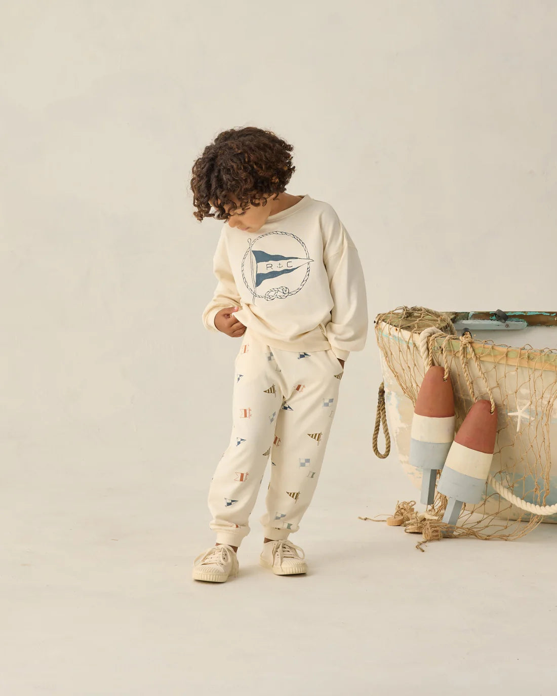 Rylee + Cru Sweatshirt - Nautical Flag