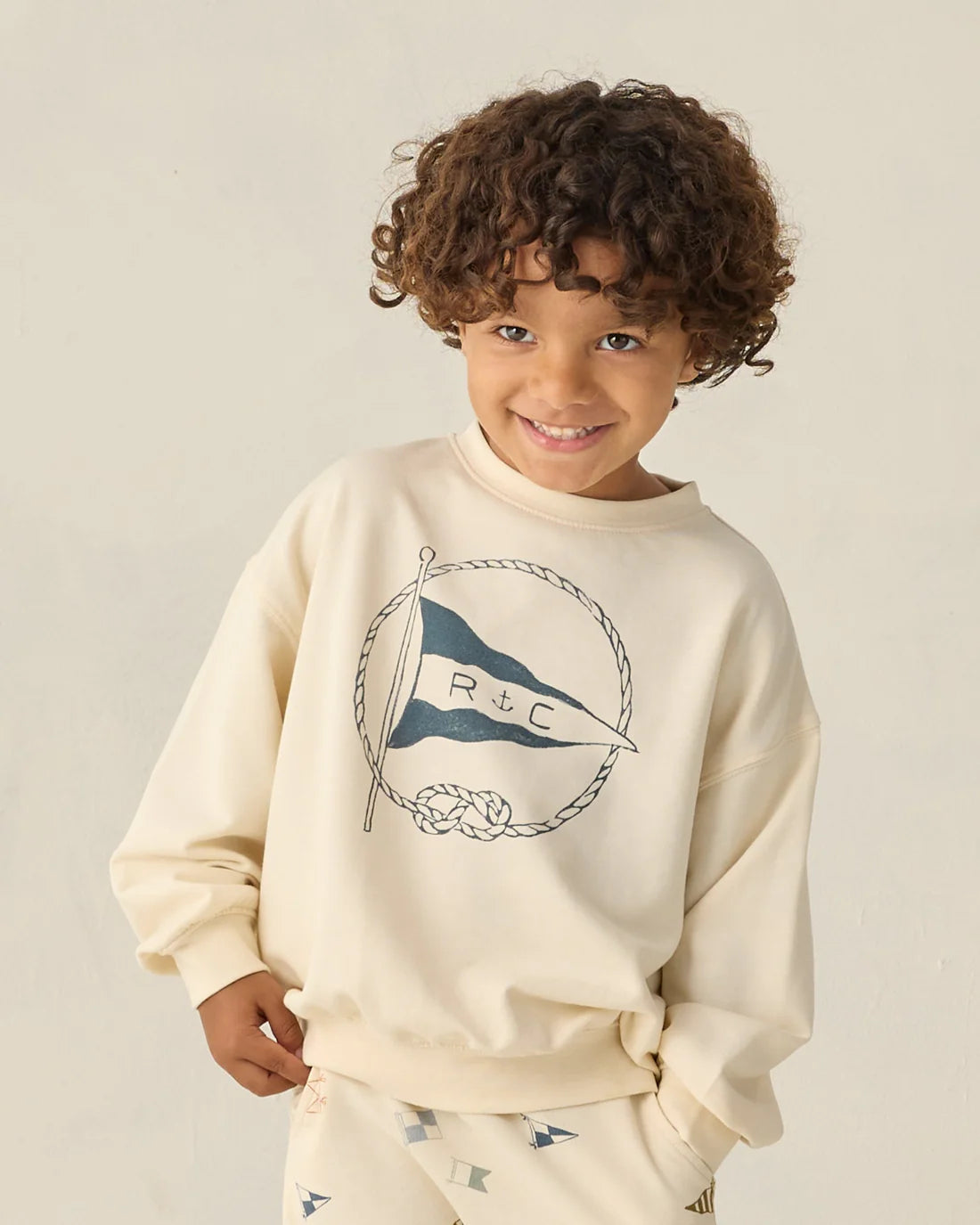 Rylee + Cru Sweatshirt - Nautical Flag