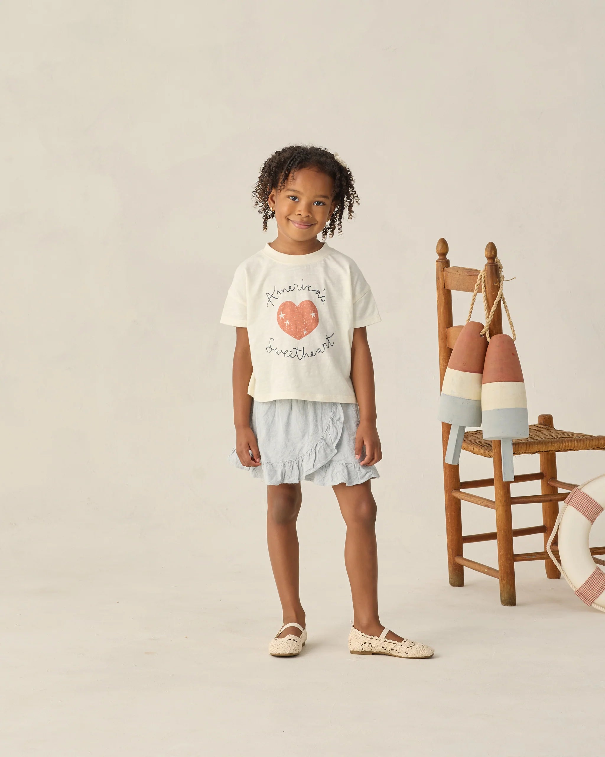 Rylee + Cru Boxy Tee - Americas Sweetheart