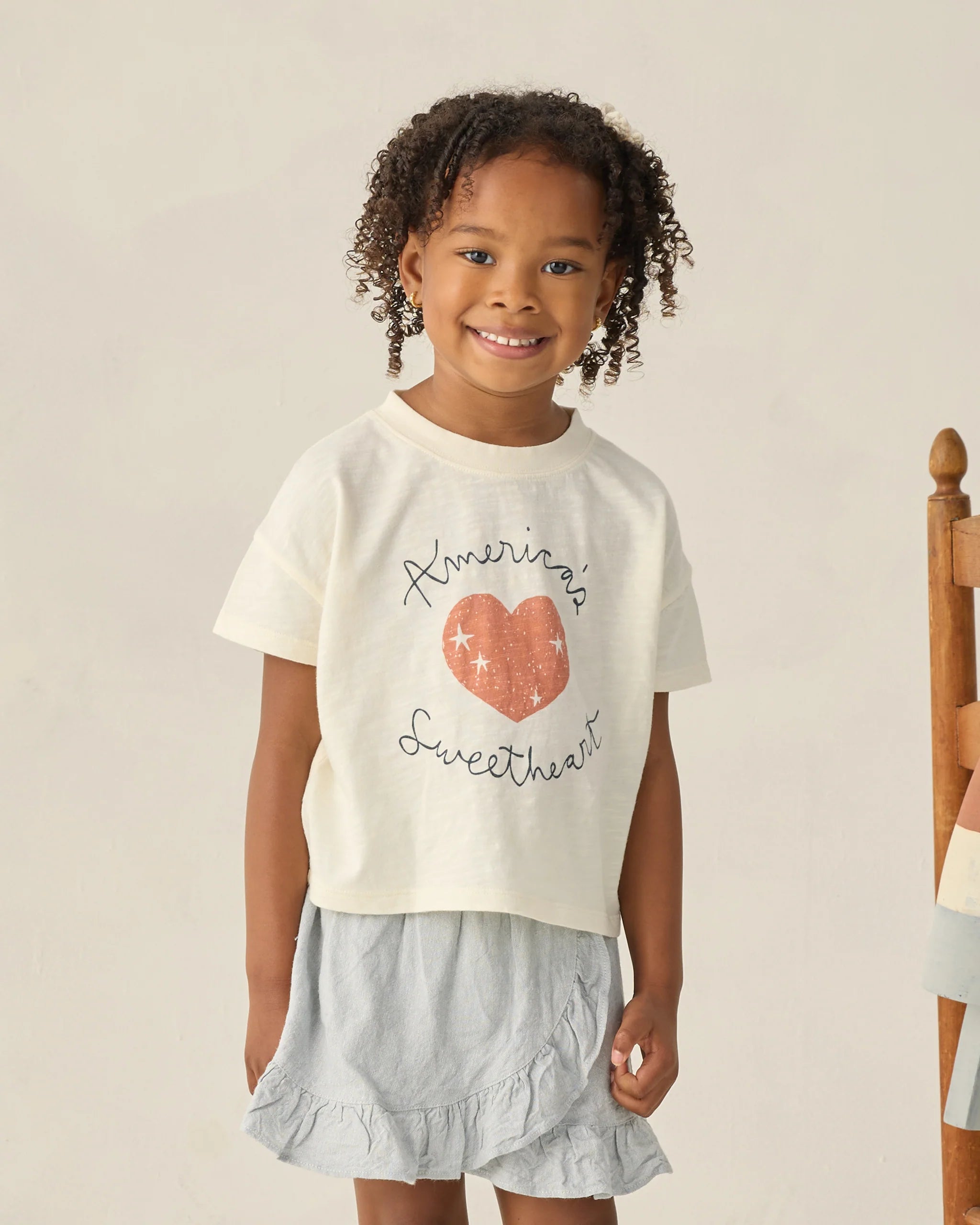 Rylee + Cru Boxy Tee - Americas Sweetheart