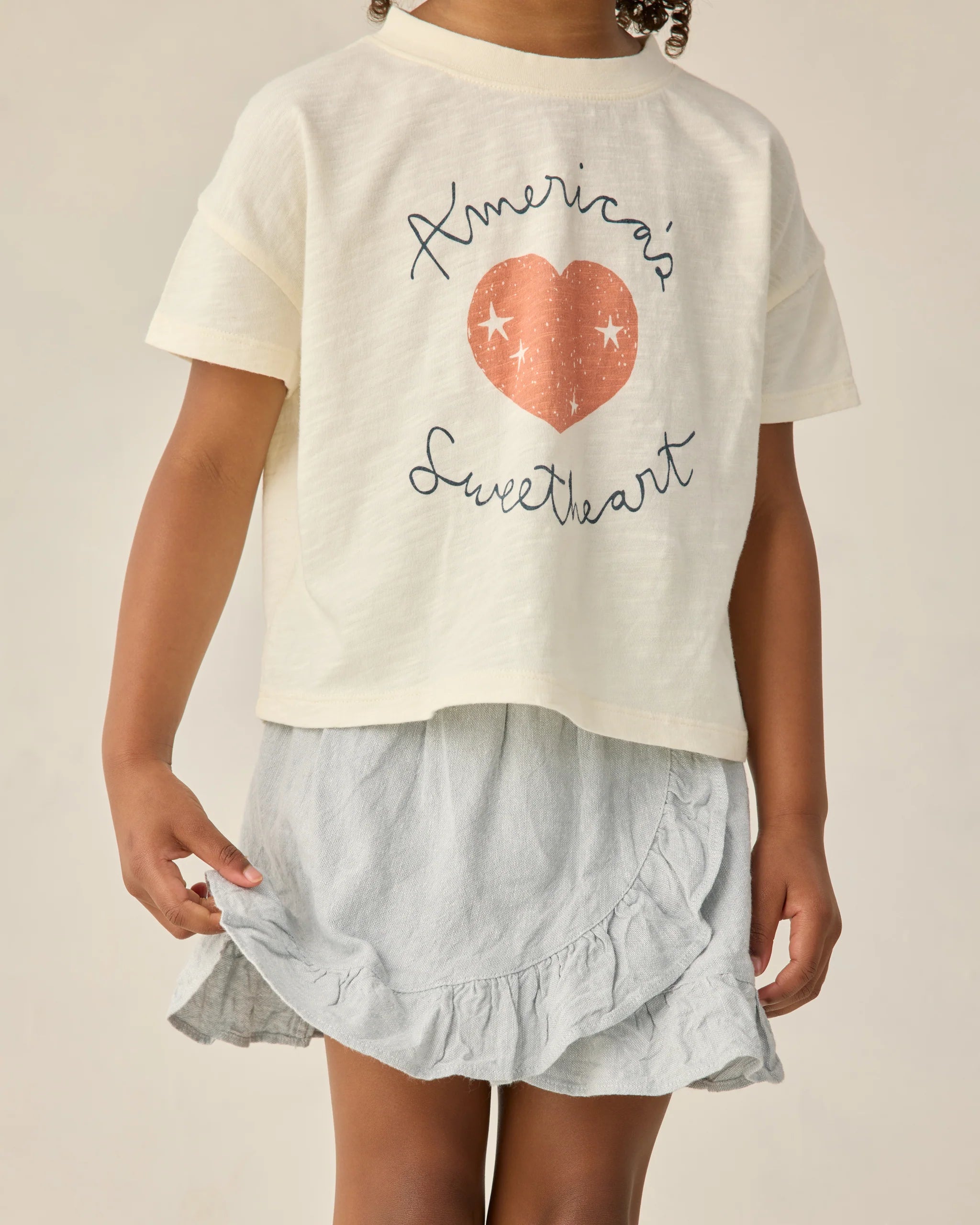 Rylee + Cru Boxy Tee - Americas Sweetheart
