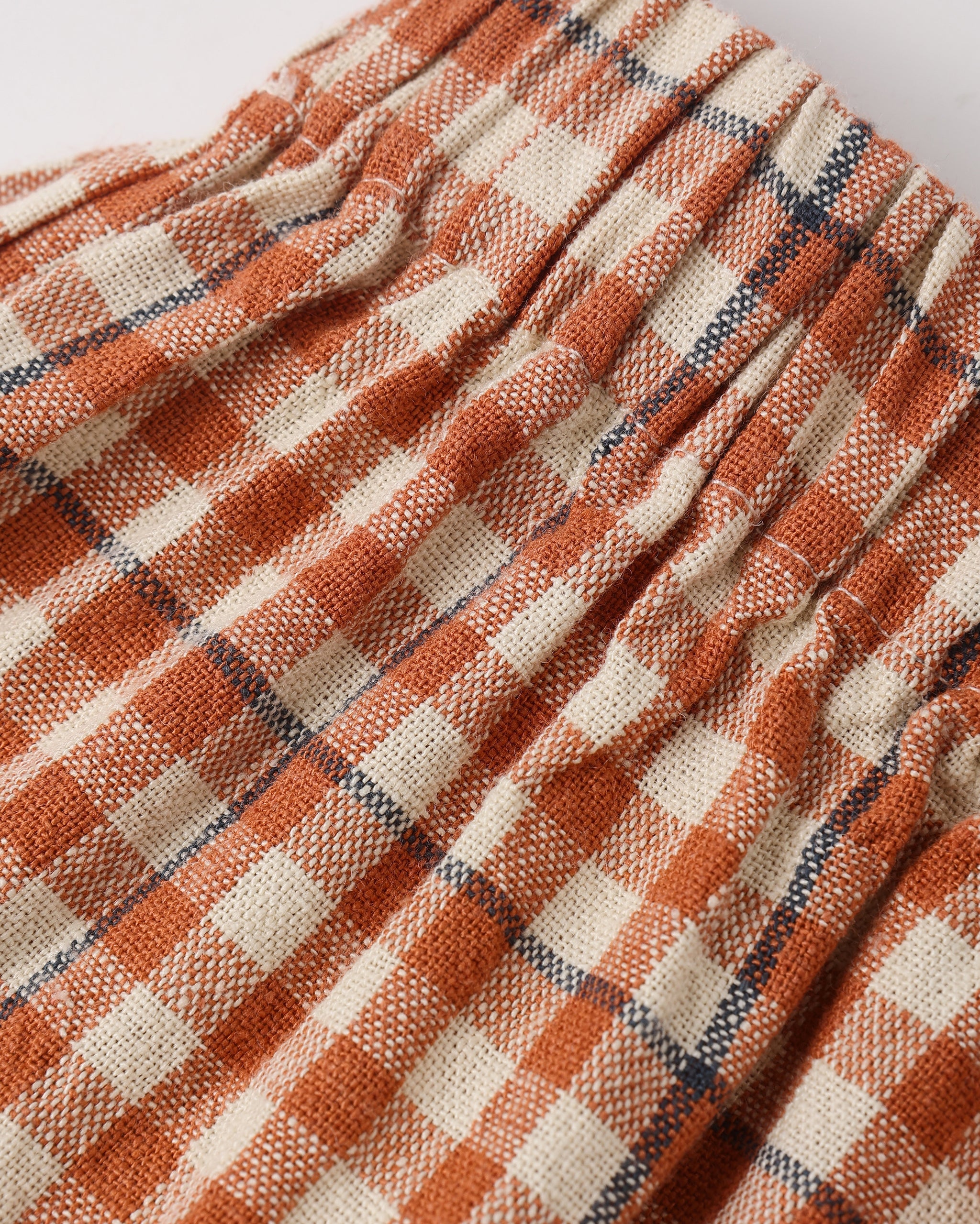 Rylee + Cru Tiered Midi Skirt - Poppy Gingham