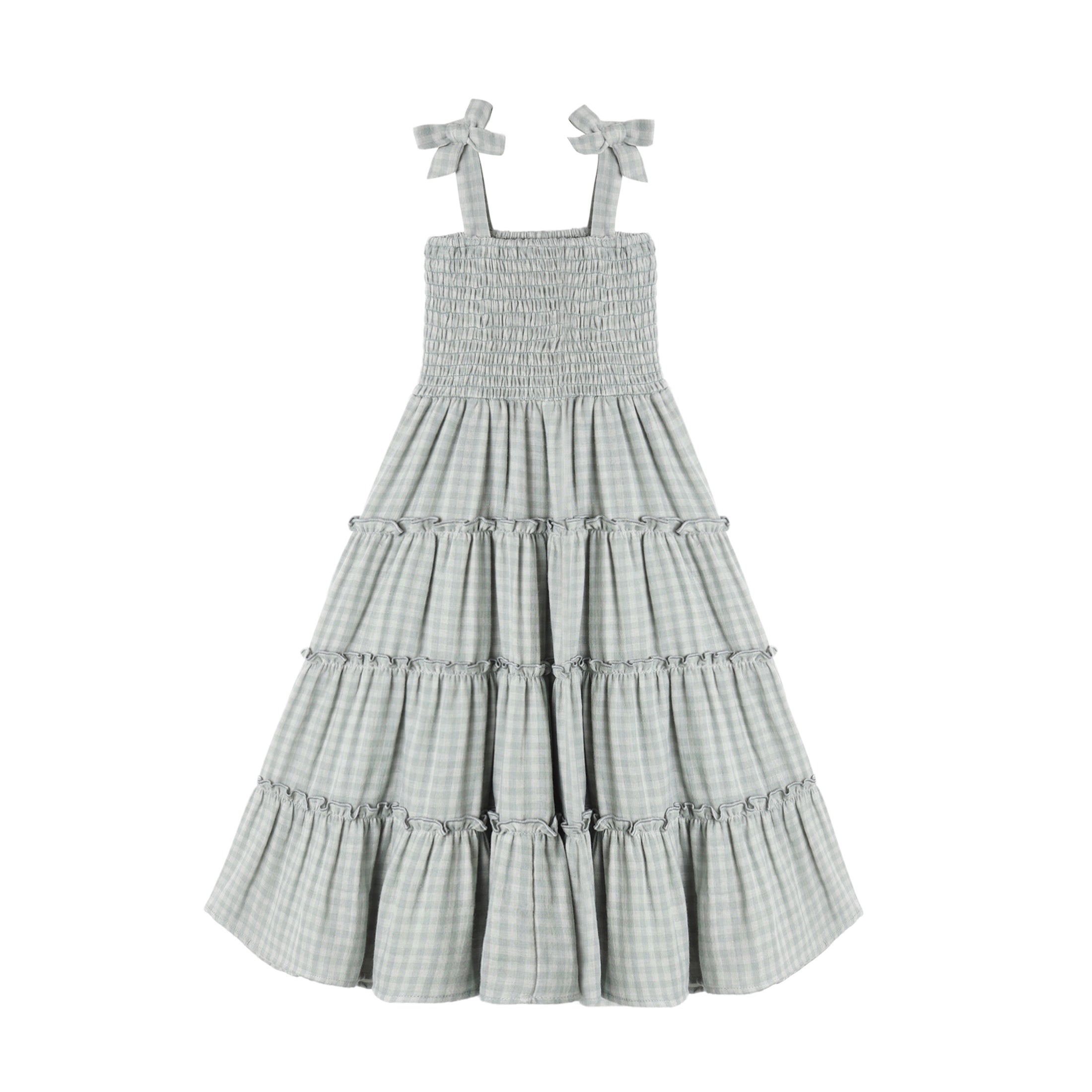 Rylee + Cru Taylor Dress - Green Gingham