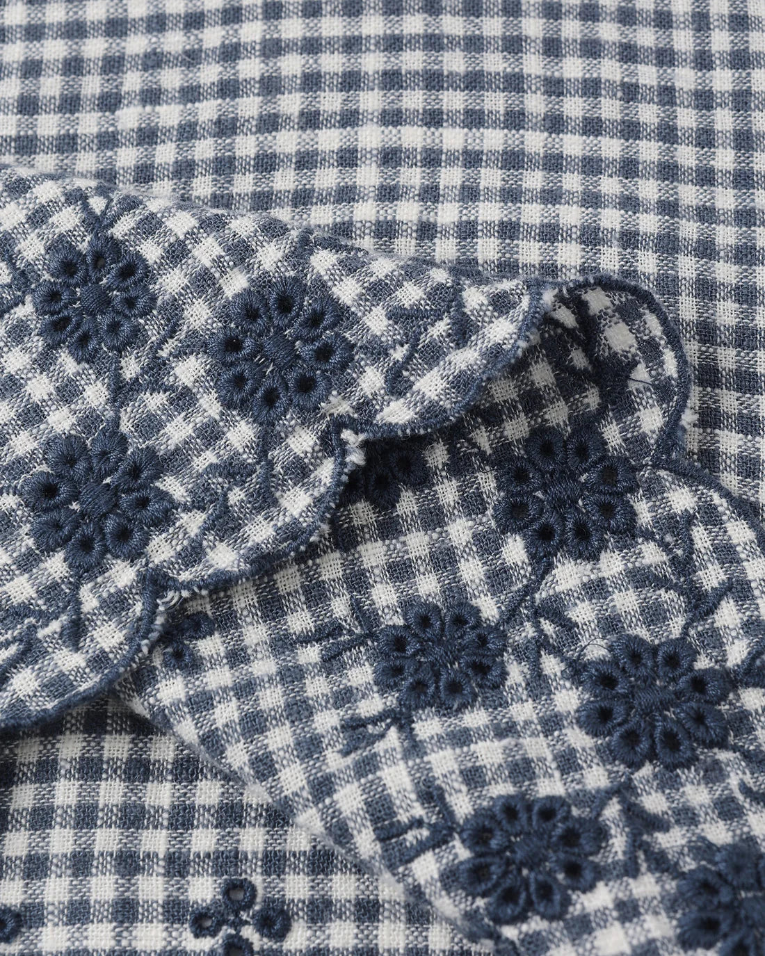 Rylee + Cru Lennon Dress - Marine Gingham