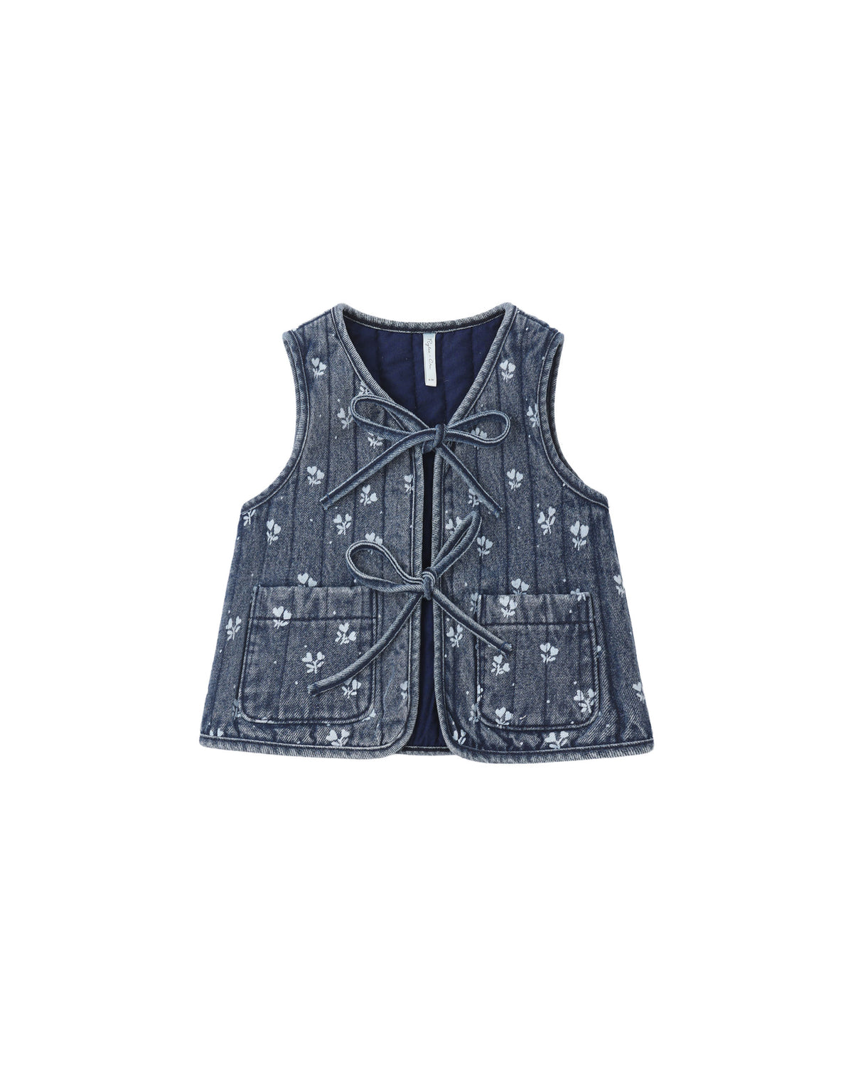 Denim Vest - Heart Ditsy