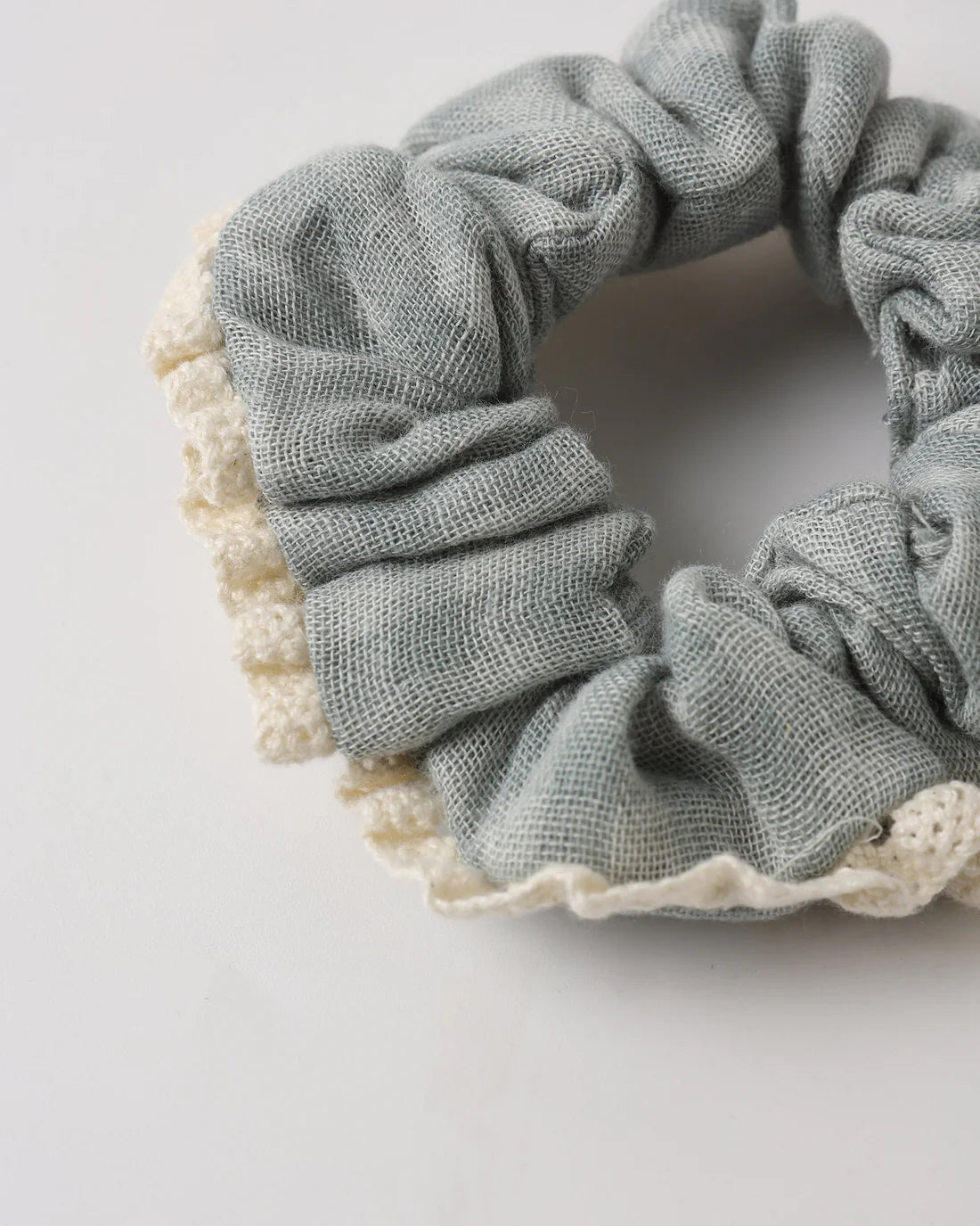 Rylee + Cru Scrunchie Set - Green Gingham, Bloom