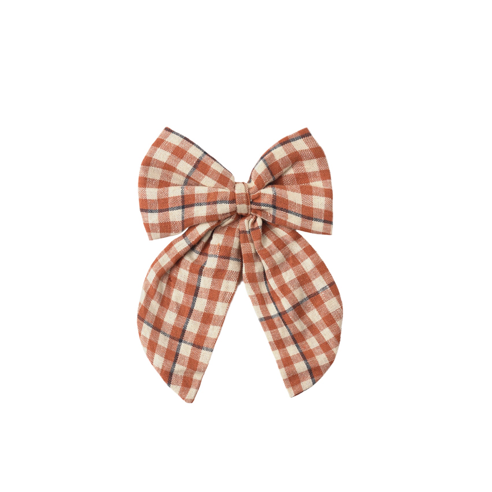 Rylee + Cru Oversized Bow - Poppy Gingham