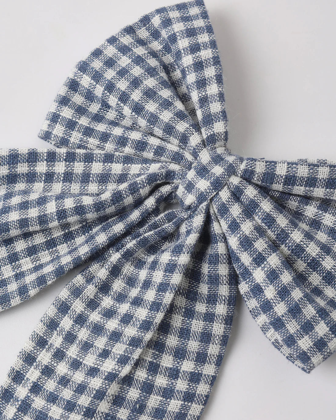 Rylee + Cru Oversized Bow - Marine Gingham