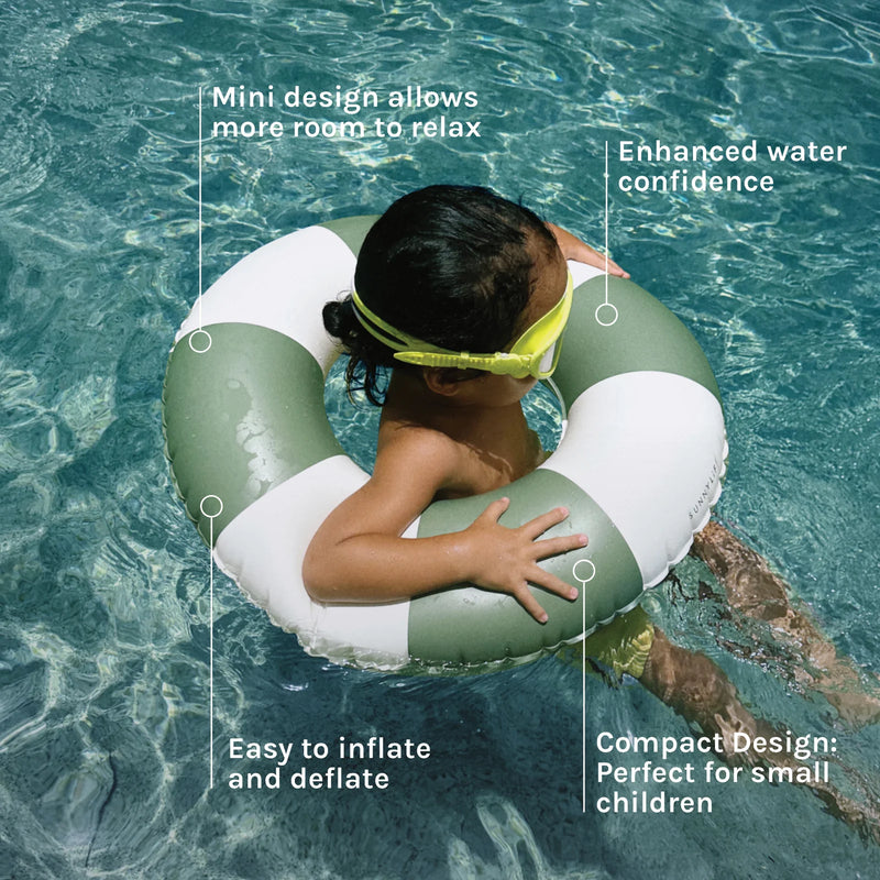 Sunnylife Mini Tube Pool Ring - Olive