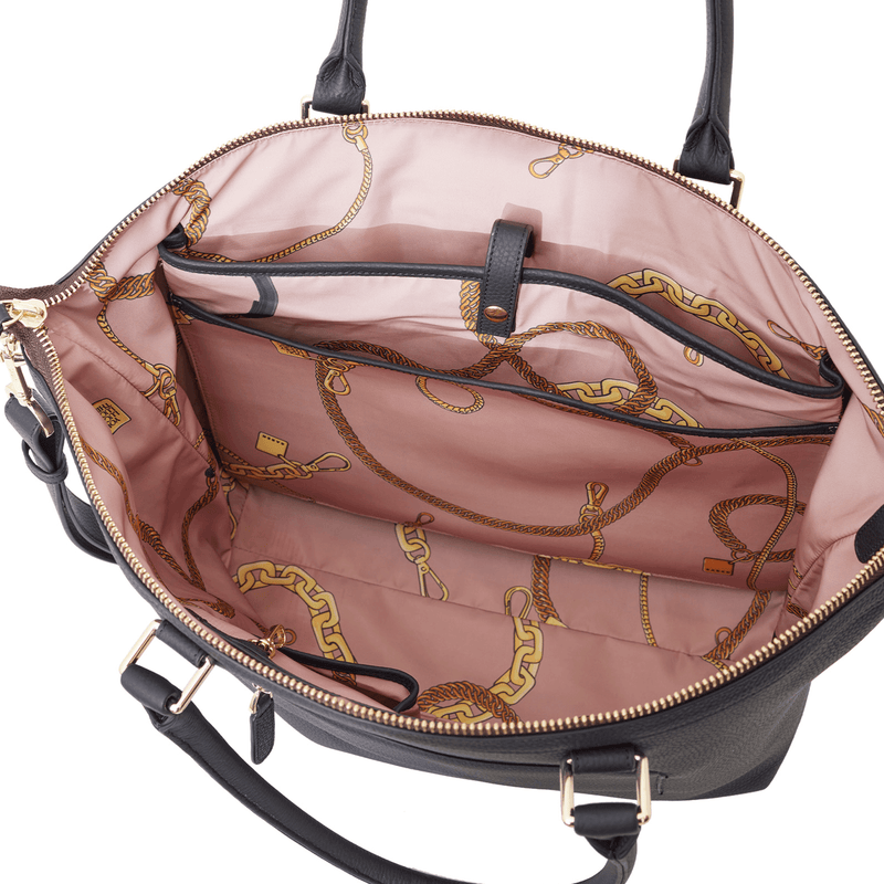 Saben Milan Carry All - Black + Chunky Chain Lining