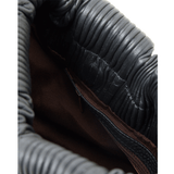 Saben Alya Shoulder Bag - Black Licorice Pleat