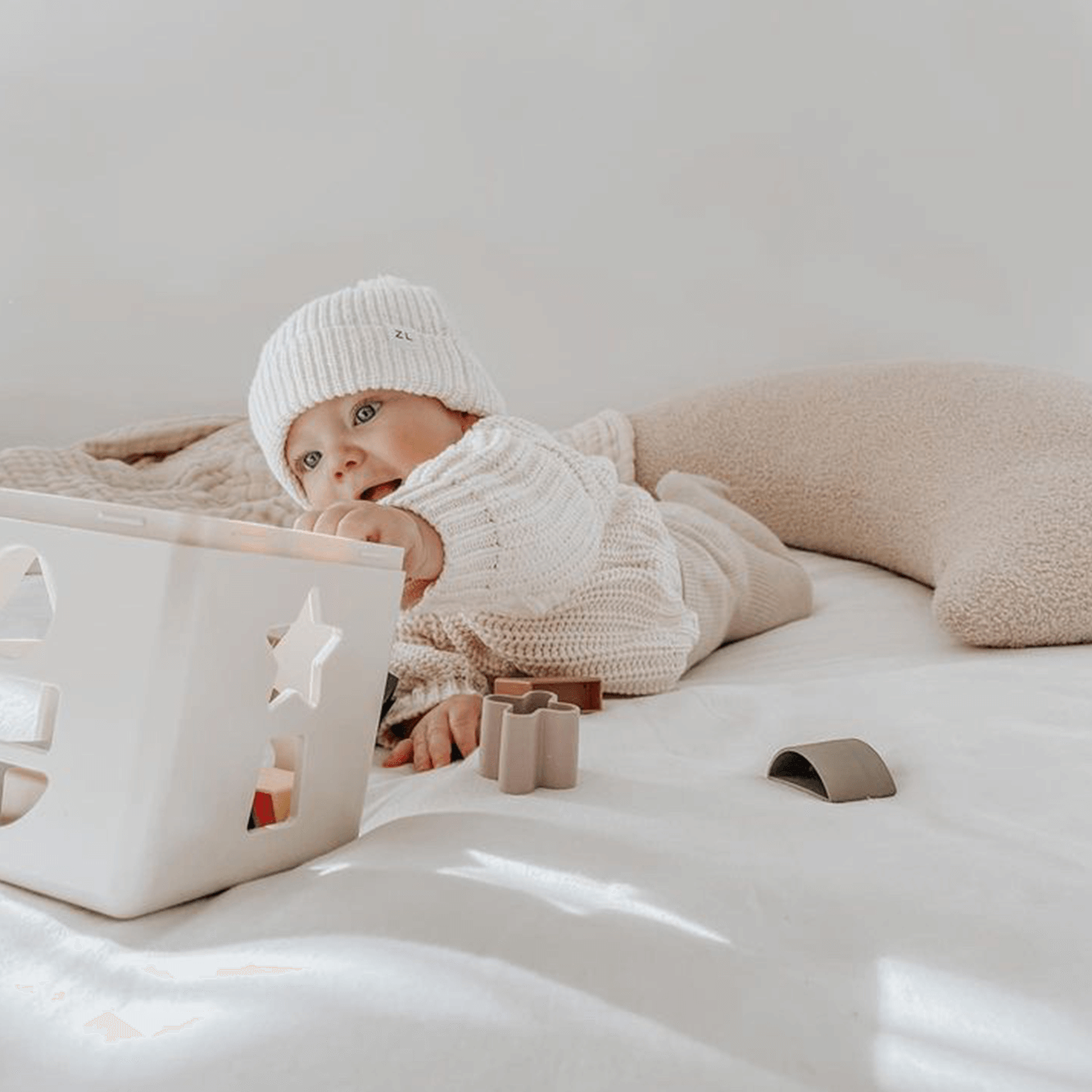 Mushie Shape Sorting Box