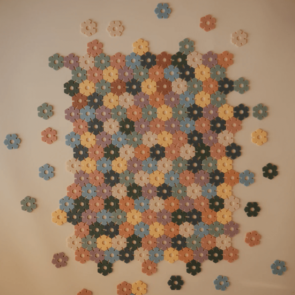 Mushie Hex Connect Building Toy Set