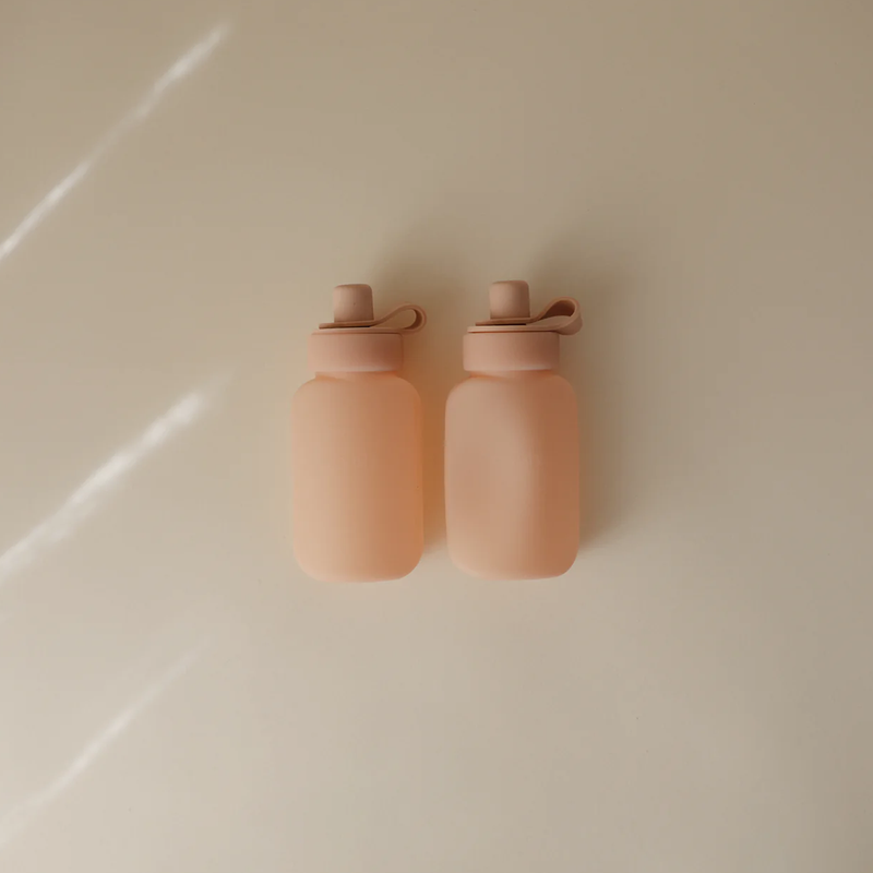 Mushie Silicone Puree Pouch 2-Pack - Blush