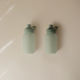 Mushie Silicone Puree Pouch 2-Pack - Cambridge Blue