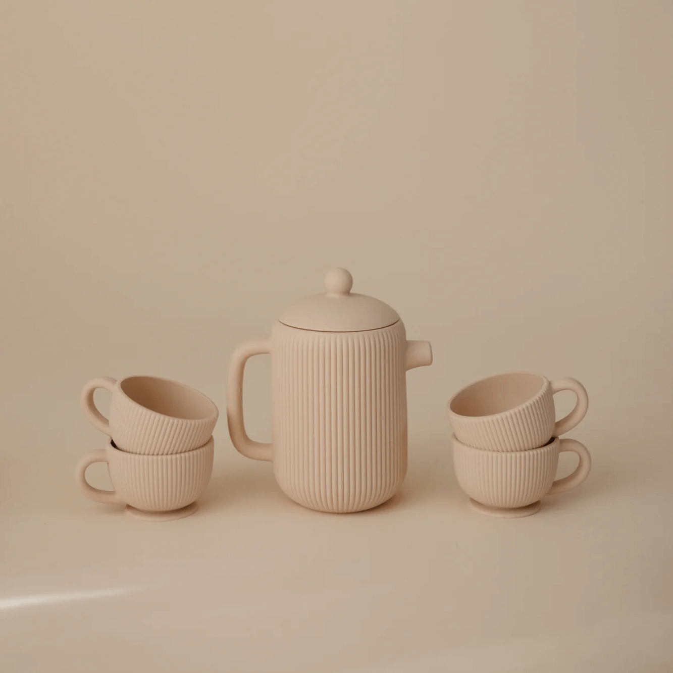 Mushie Silicone Tea Play Set - Shifting Sand