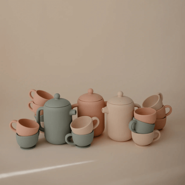 Mushie Silicone Tea Play Set - Shifting Sand
