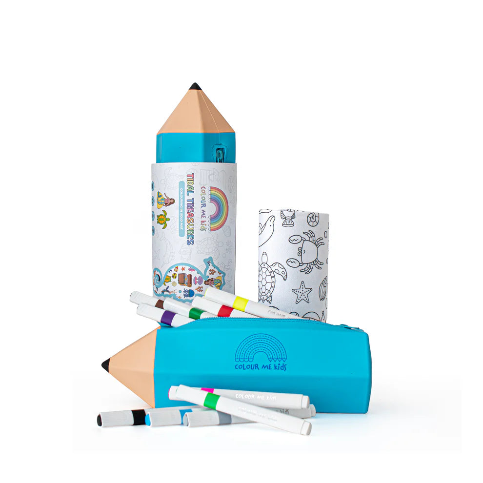 Washable, Reusable Colouring-In Solo Mat Kit - Tidal Treasures