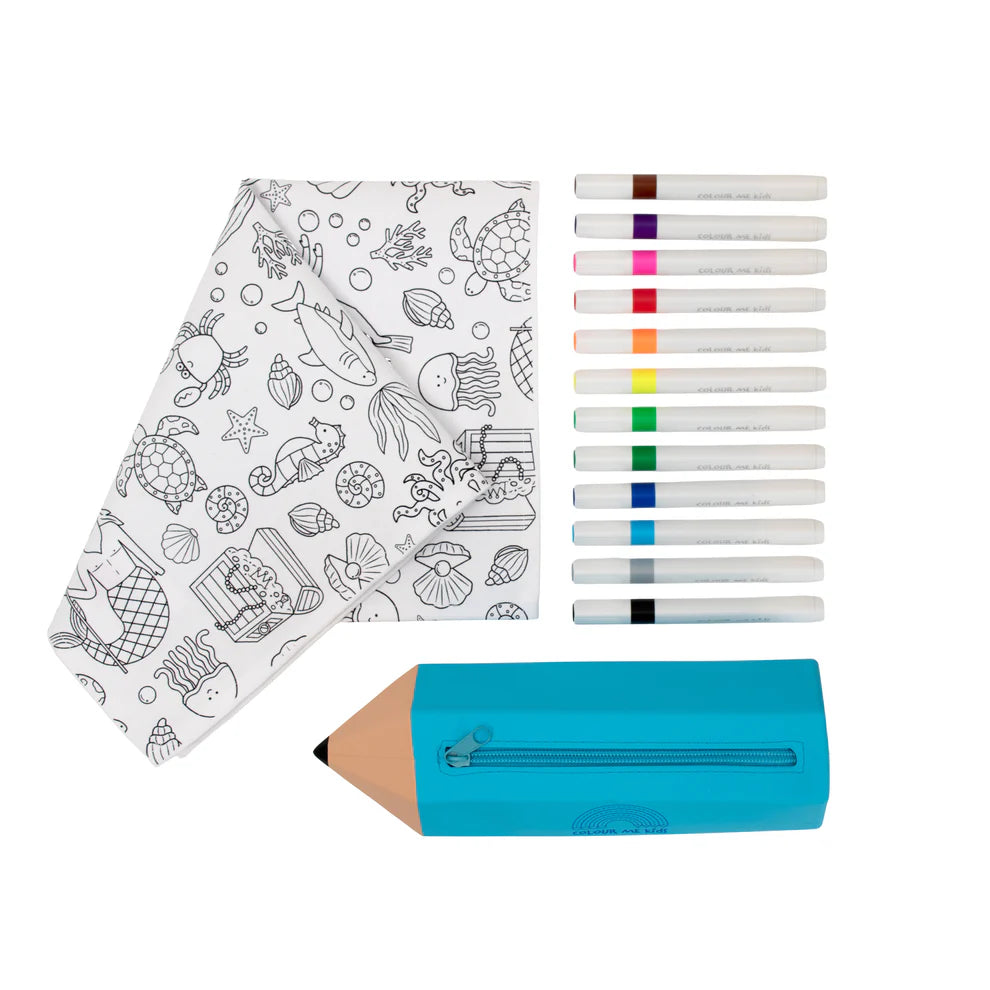 Washable, Reusable Colouring-In Solo Mat Kit - Tidal Treasures
