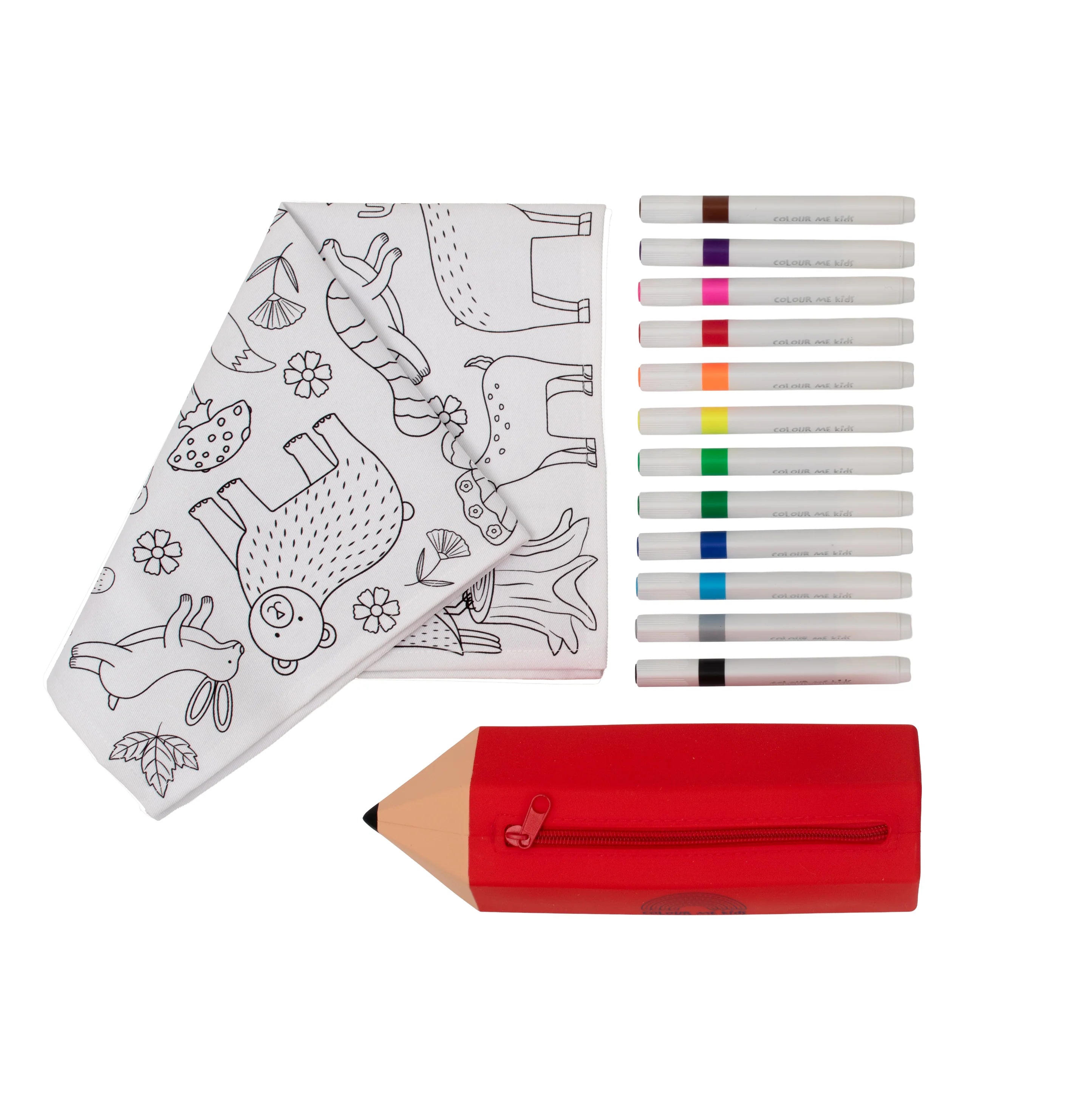 Washable, Reusable Colouring-In Solo Mat Kit - Woodland Wonders