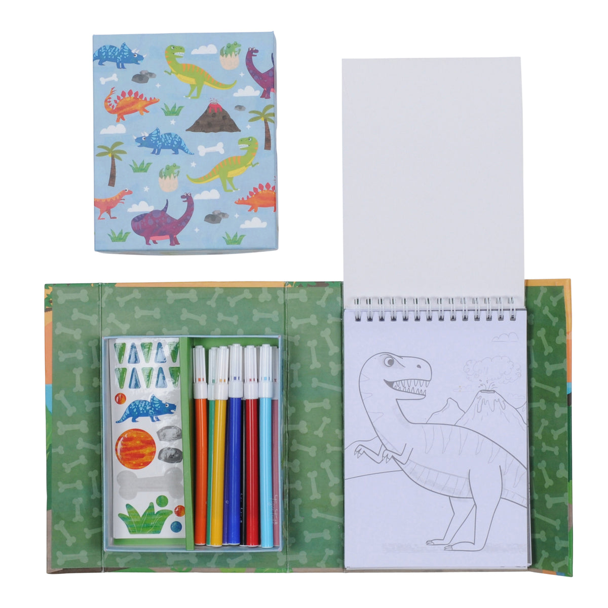 Tiger Tribe Colouring Set - Dinosaur