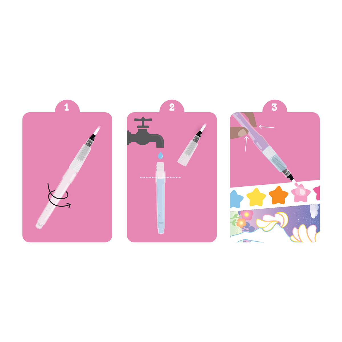 Tiger Tribe Paint a Picture Set - Unicorn Skies