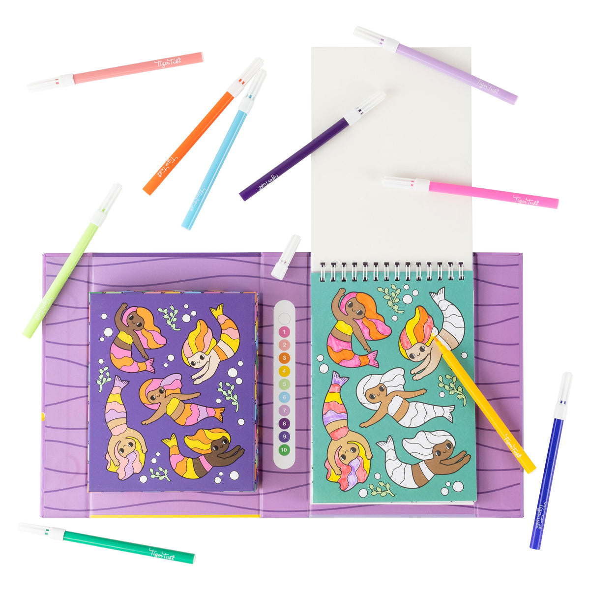 Tiger Tribe Colour by Number - Mermaids and Friends