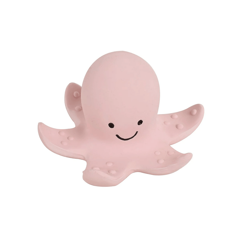 Tikiri Rubber Baby Rattle & Bath Toy - Octopus