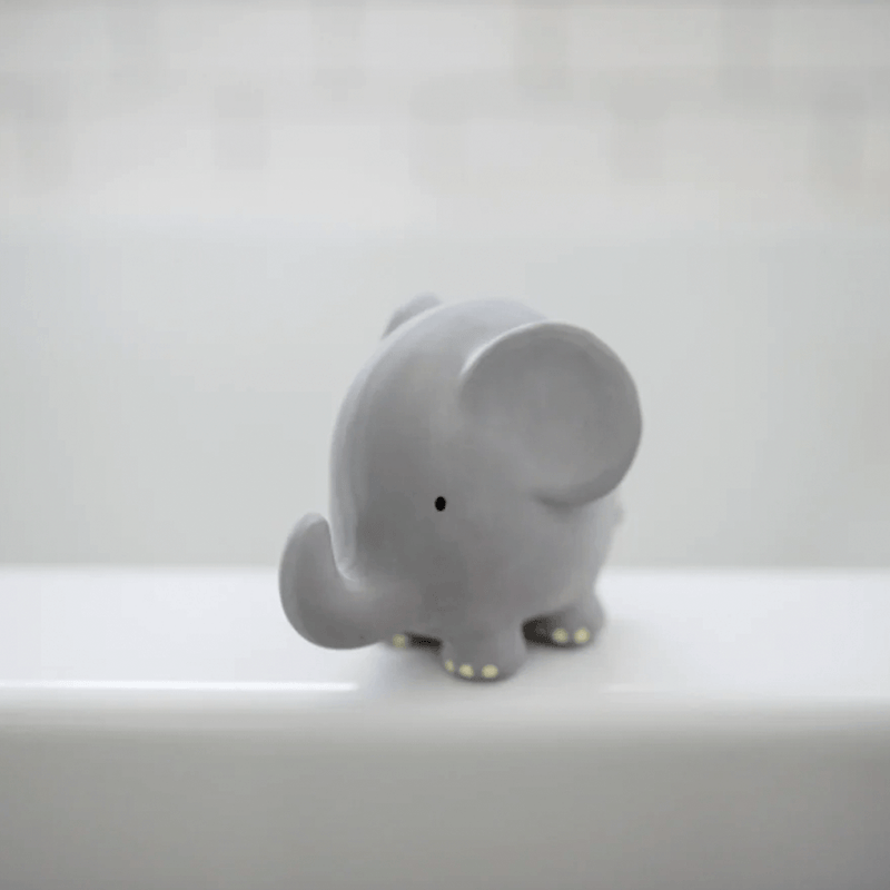 Tikiri Rubber Baby Rattle & Bath Toy - Elephant