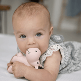 Tikiri Rubber Baby Rattle & Bath Toy - Hippo