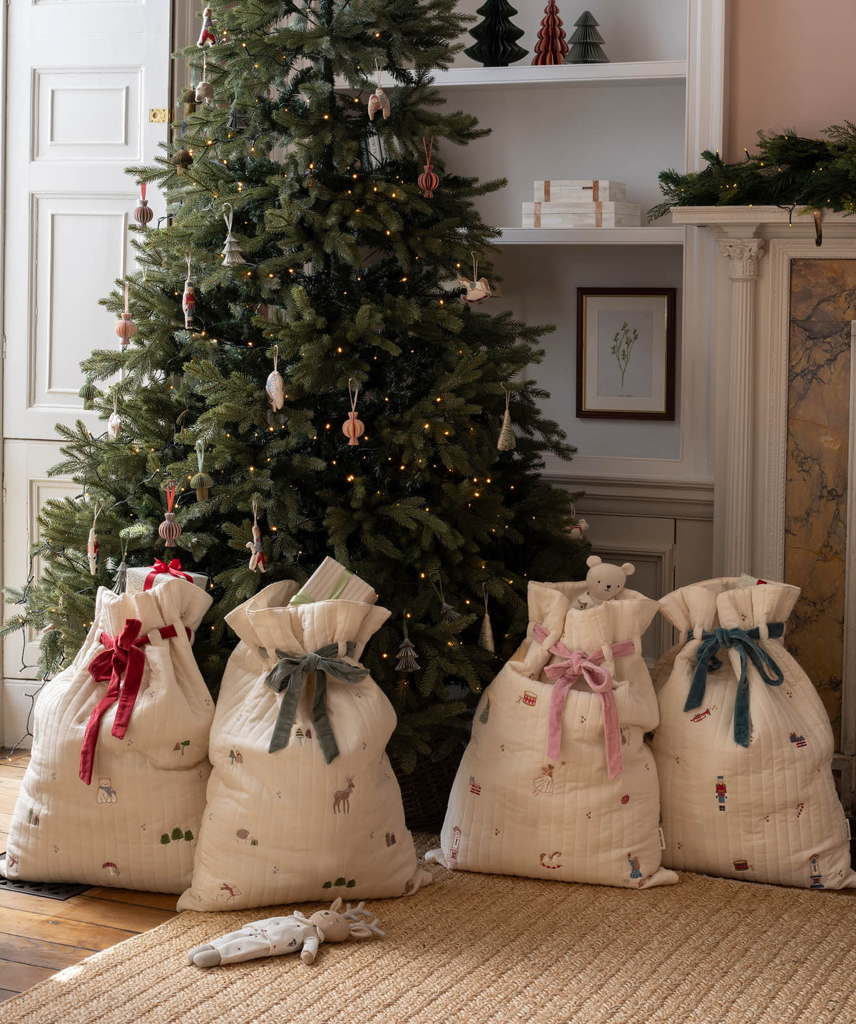 Avery Row Christmas Present Sack - Polar Bear