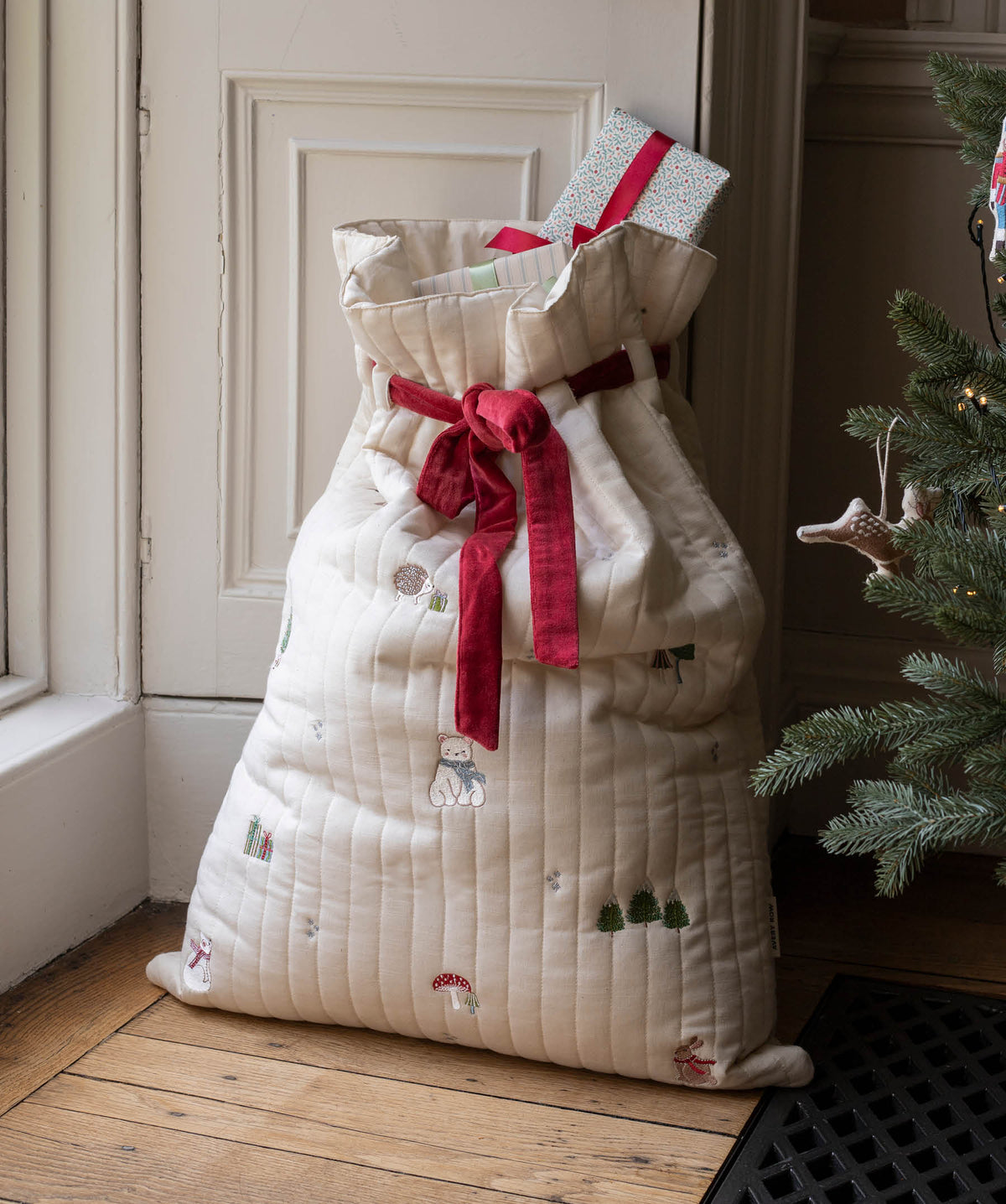 Avery Row Christmas Present Sack - Polar Bear
