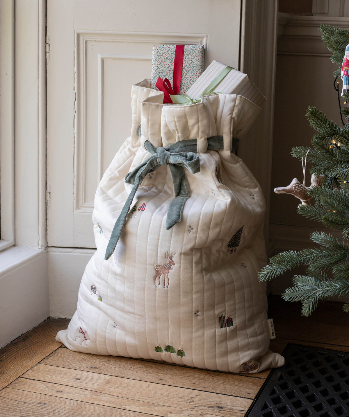 Avery Row Christmas Present Sack - Reindeer