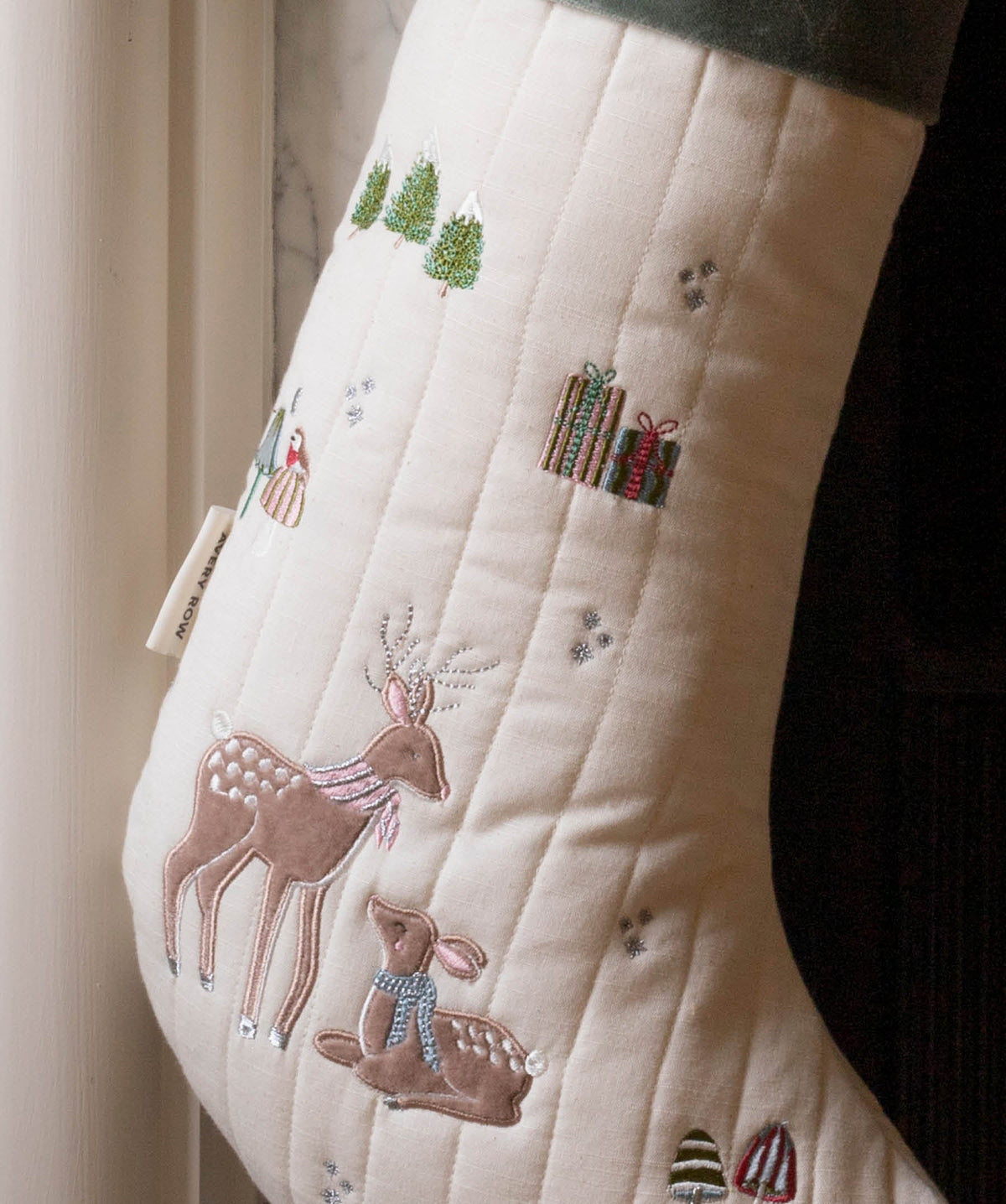 Avery Row Christmas Stocking - Reindeer