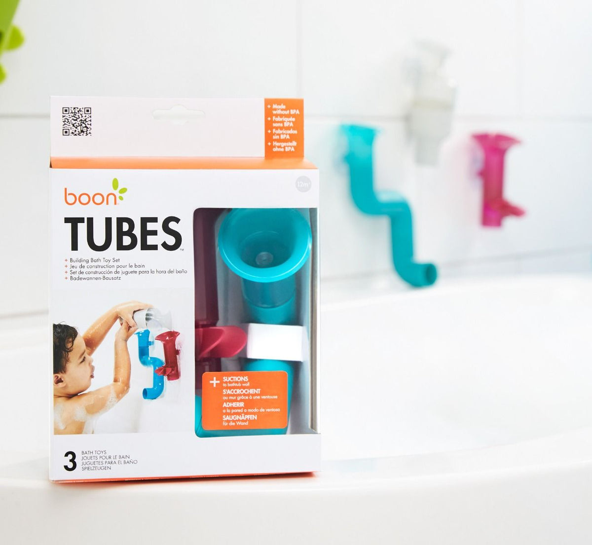 Boon Tubes Building Bath Toy Set