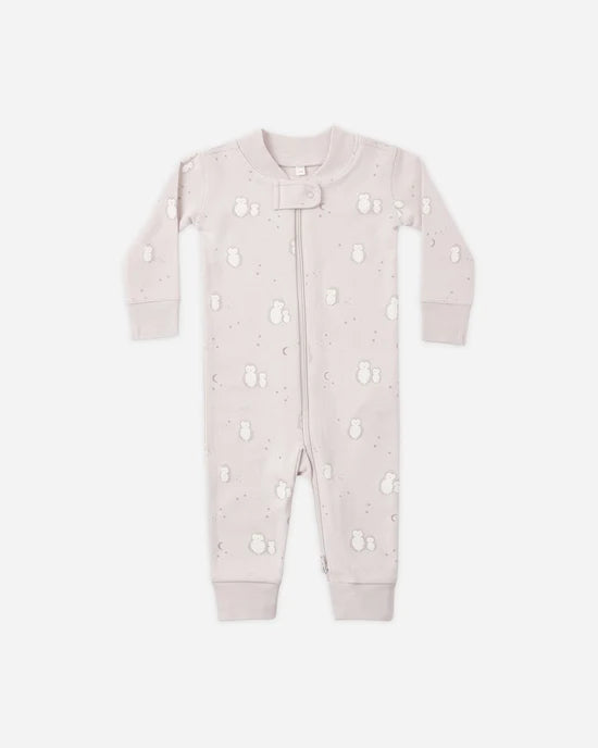 Zip Long Sleeve Sleeper - Owls