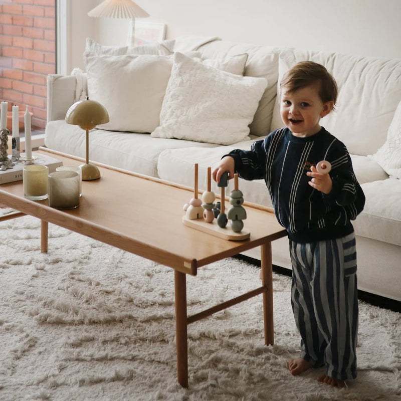 Mushie Wooden Multi Shape Stacker - Original