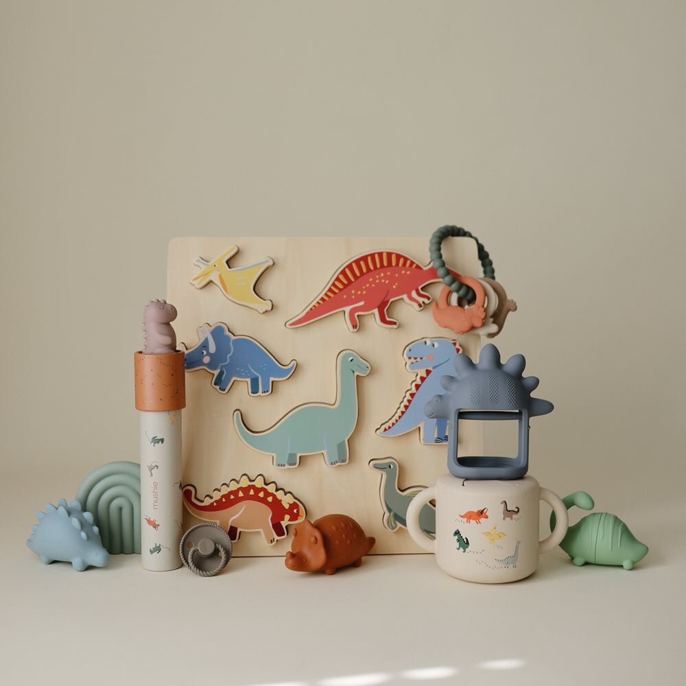 Mushie Kaleidoscope 2 pack - Space/Dinosaurs
