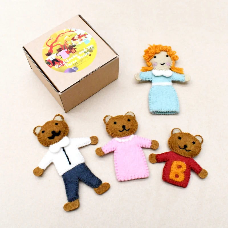 Goldilocks and the Three Bears, Finger Puppets Set