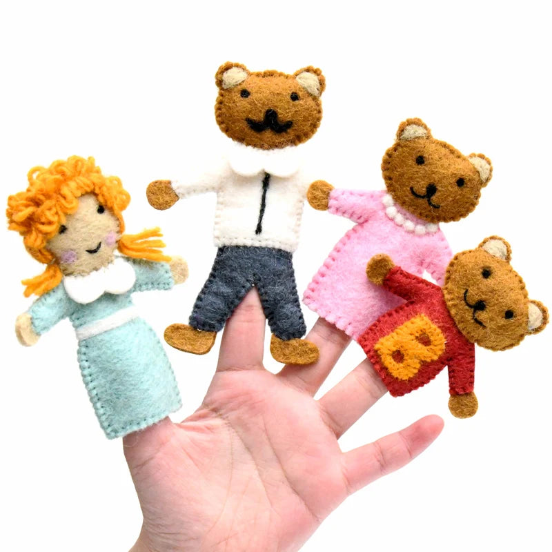 Goldilocks and the Three Bears, Finger Puppets Set