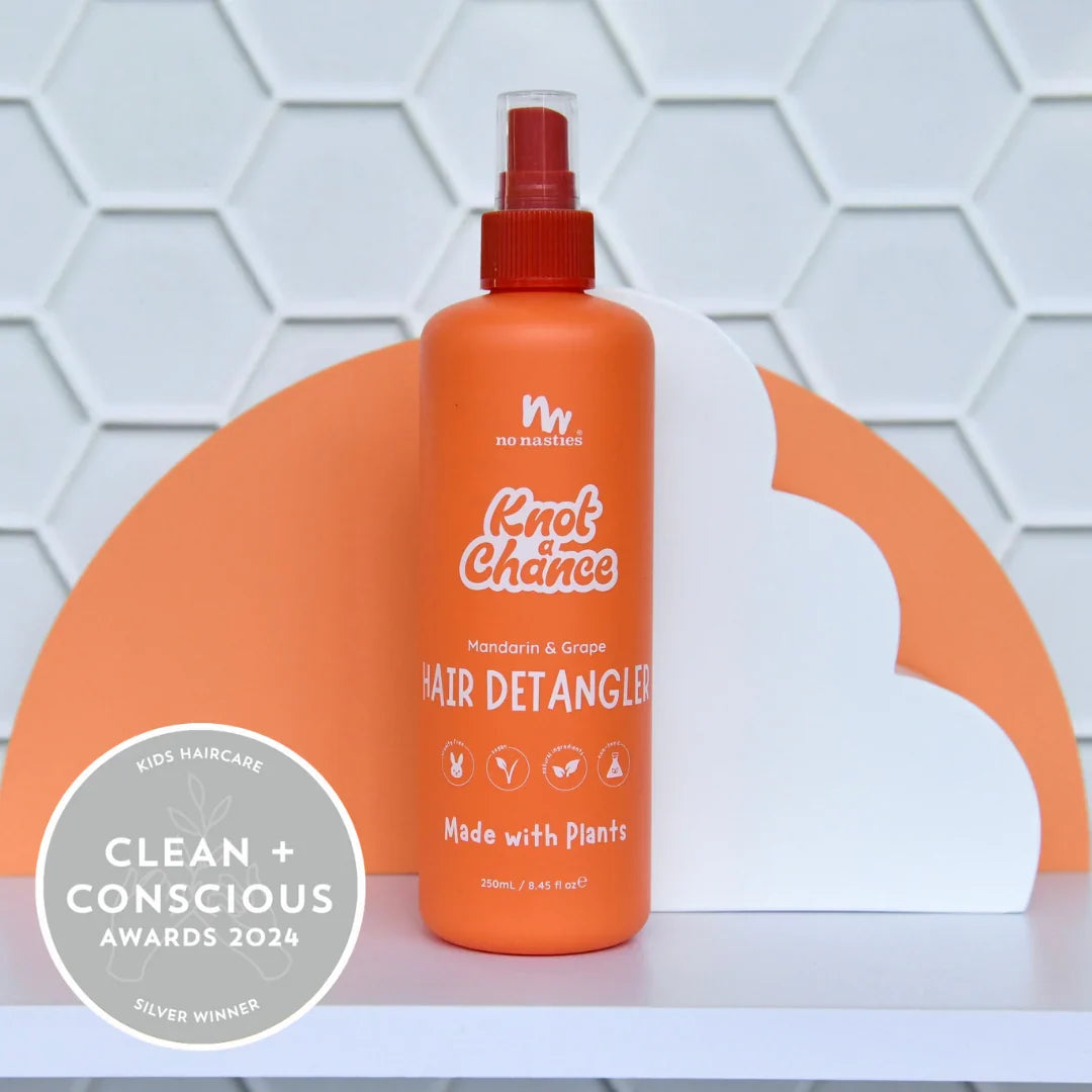 No Nasties Natural Plant Based Hair Detangler - Mandarin and Grape