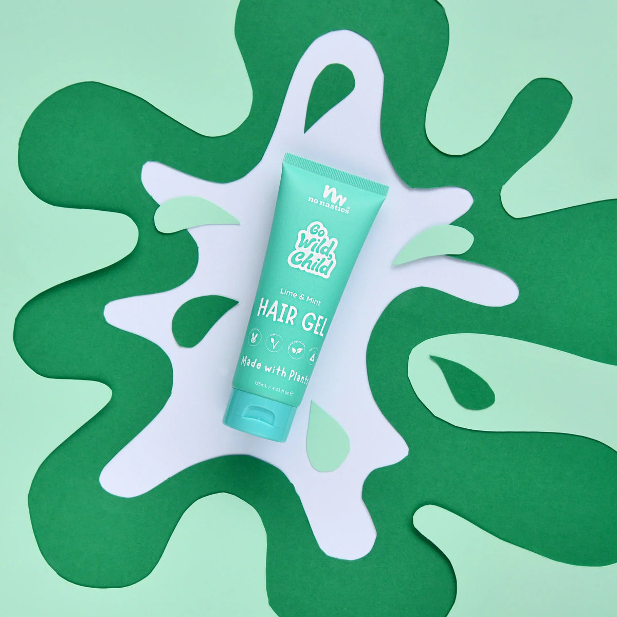 No Nasties Plant Based Hair Gel - Zesty Lime and Fresh Mint