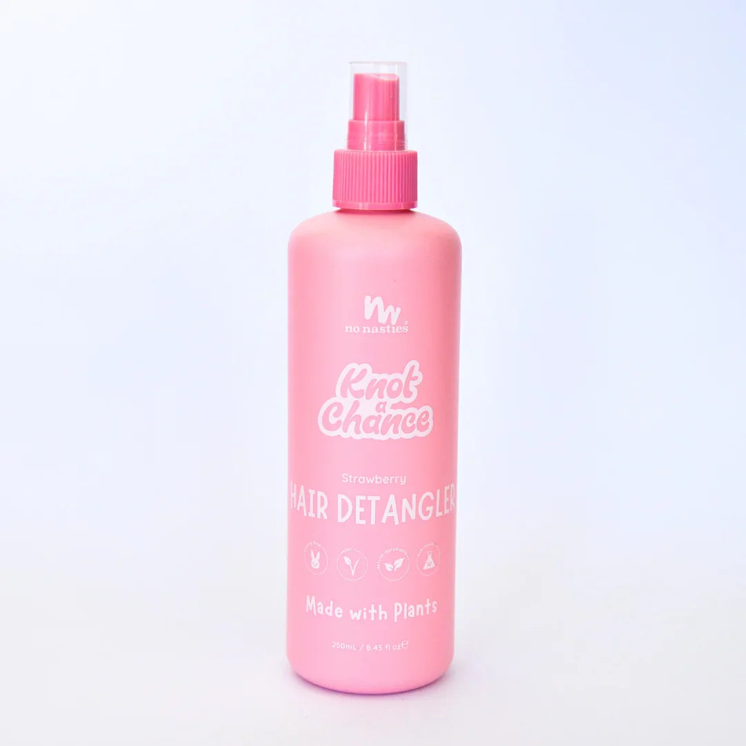No Nasties Natural Plant Based Hair Detangler - Strawberry