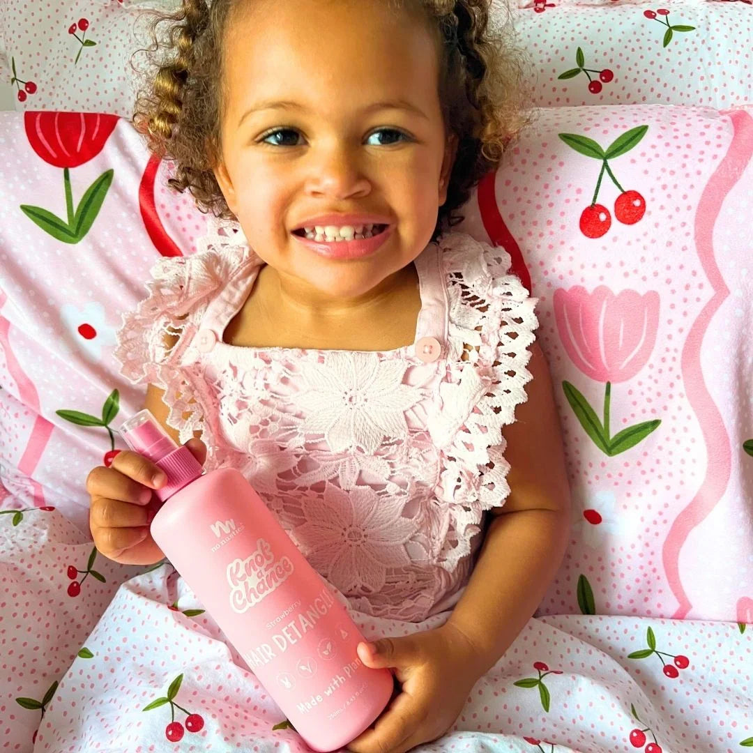 No Nasties Natural Plant Based Hair Detangler - Strawberry