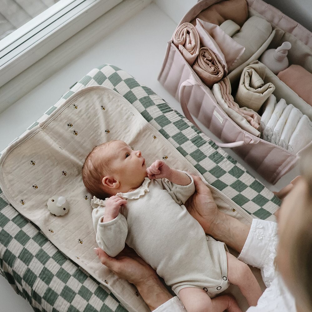 Mushie Diaper Caddy - Ivory