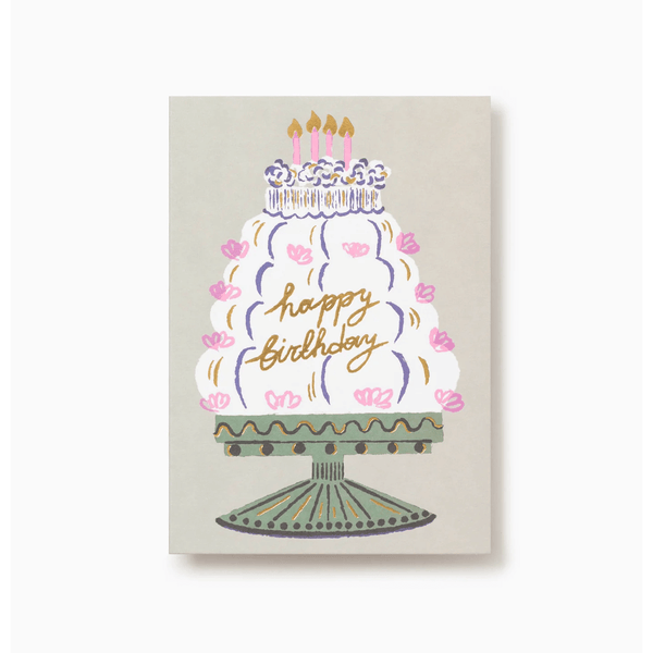 Wrap Card - Happy Birthday Cake