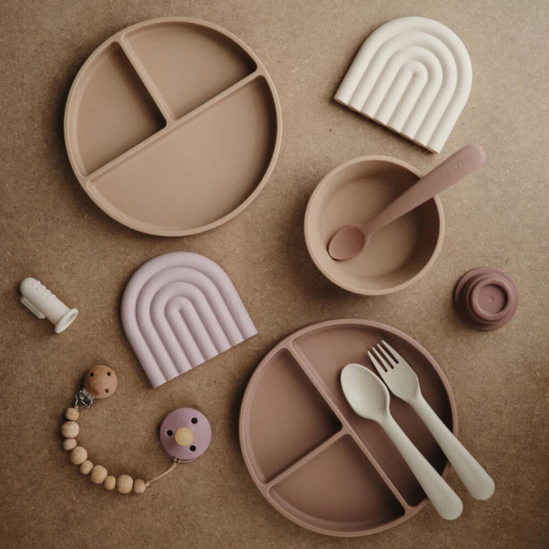 Mushie Silicone Suction Bowl - Blush