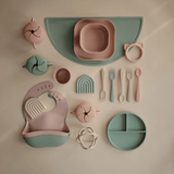 Mushie Square Dinner Bowls - Blush