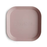 Mushie Square Dinner Plates - Blush