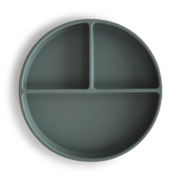 Mushie Silicone Suction Plate - Dried Thyme